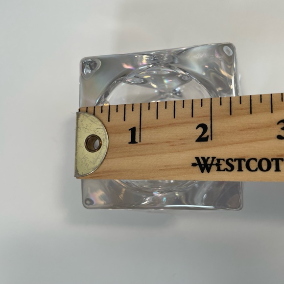 PartyLite Vintage P8035 Discover Votive Holder Candle Holder Heavy Glass (NWT) - Picture 3 of 4